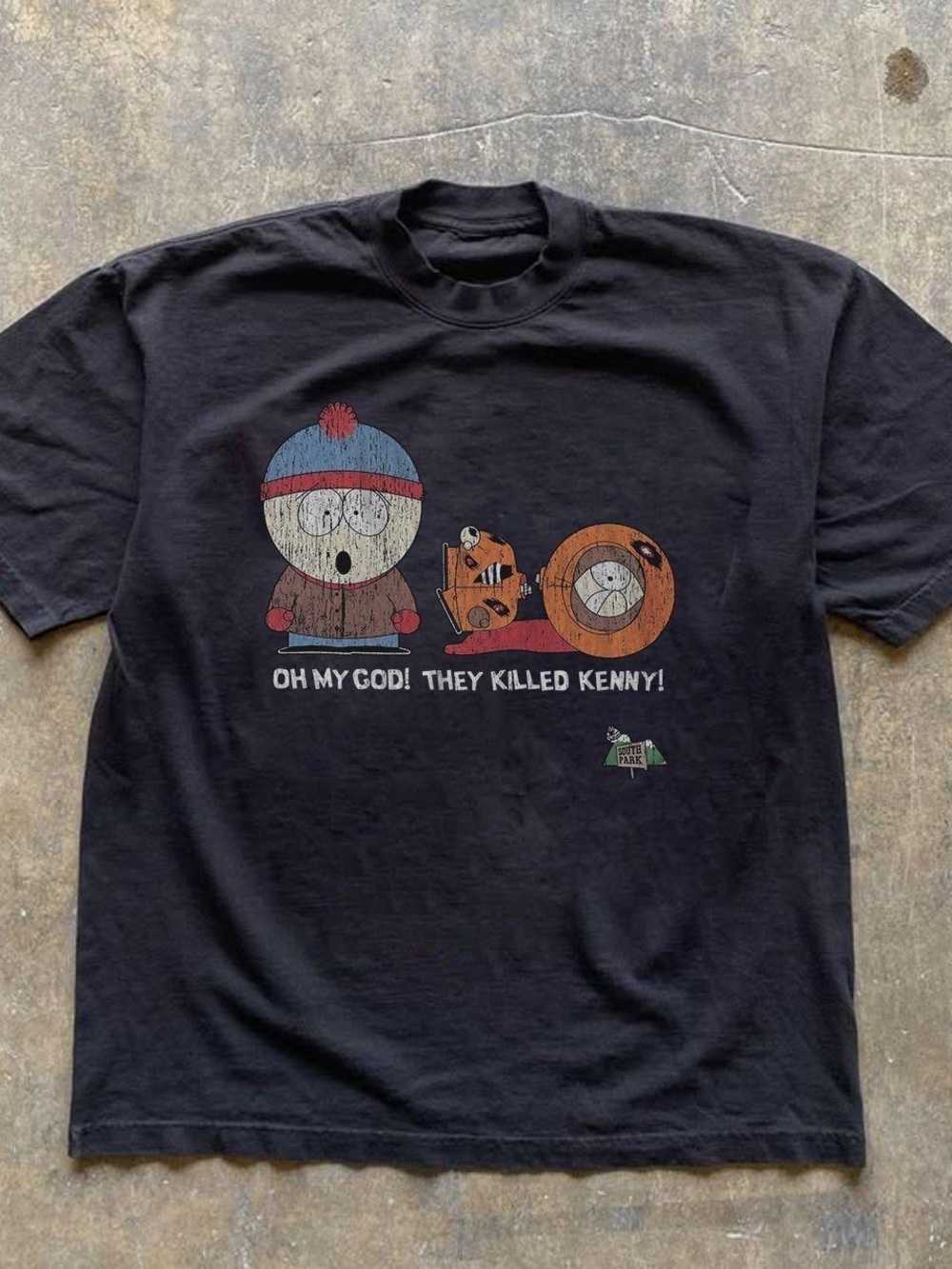 Gildan Black South Park Graphic Tee with Stan and Kenny